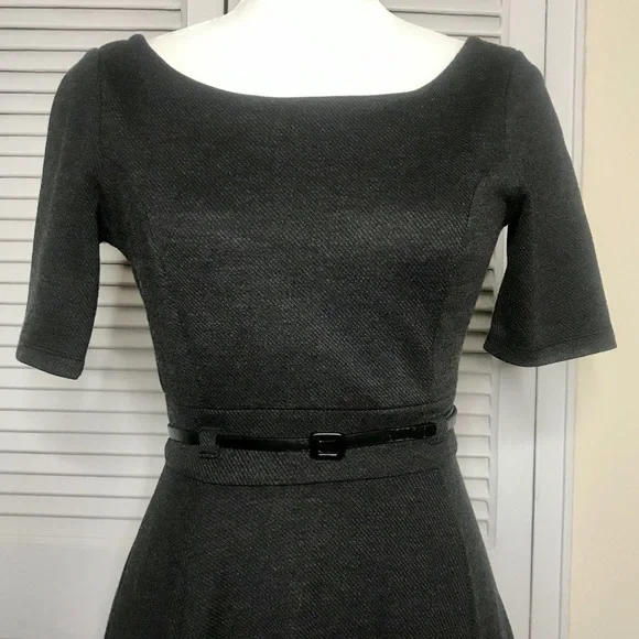 Gray Fit & Flare Circle Dress - Medium - Picture 2 of 4